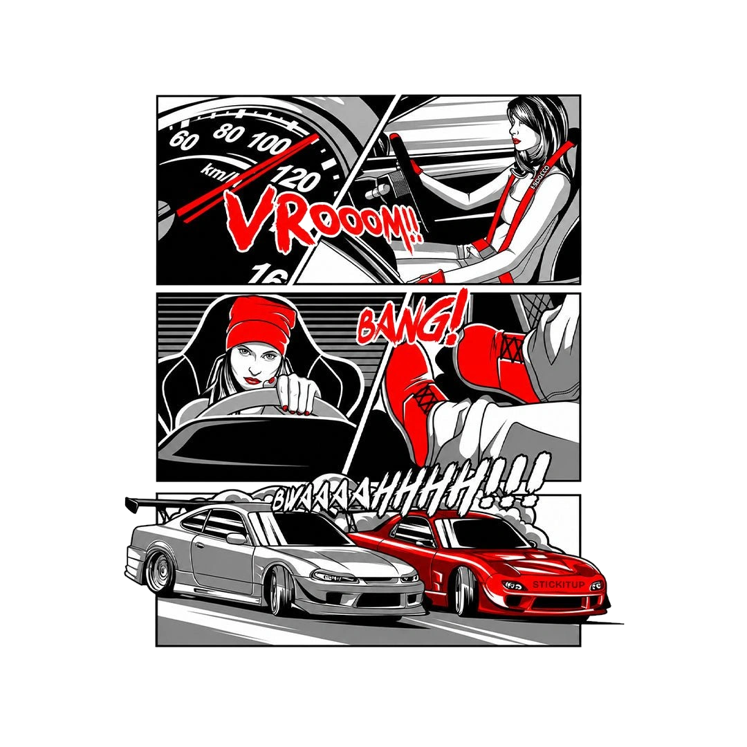Car Vrooom Sticker